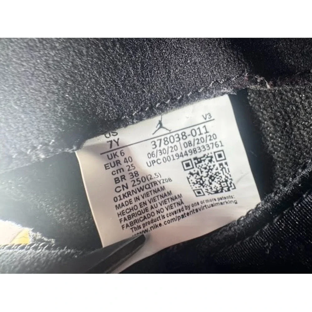 Nike Air Jordan 11 Retro GS Space Jam 2016 Black 7Y 378038-011 OG Box